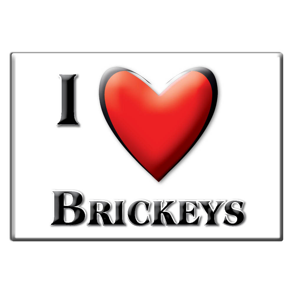 ハート Brickeys, Lee County, Arkansas - Fridge Magnet I Love Souvenir Usa