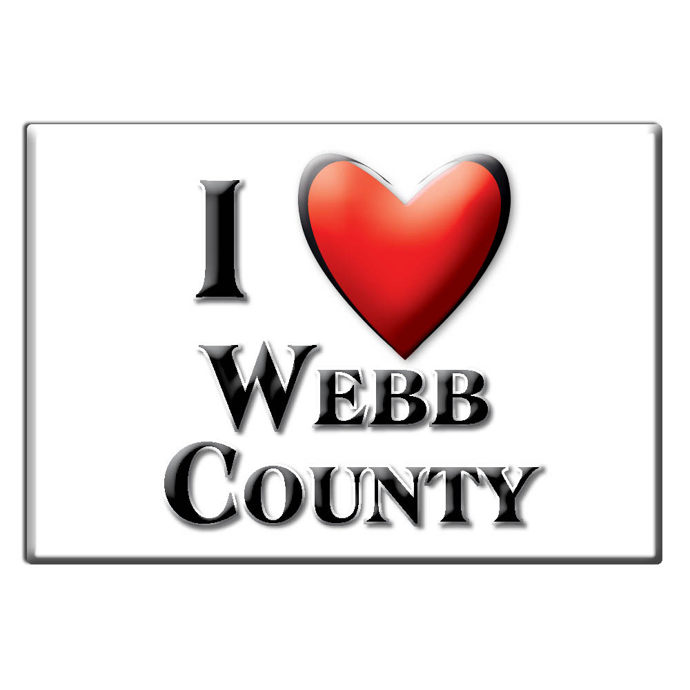 Webb County - Fridge Magnet I Love Souvenir Usa Gift Idea - Picture 5 of 10