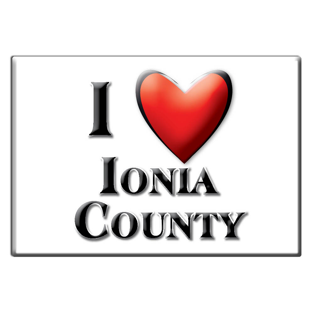 Ionia County - Fridge Magnet I Love Souvenir Usa Gift Idea - Picture 5 of 10