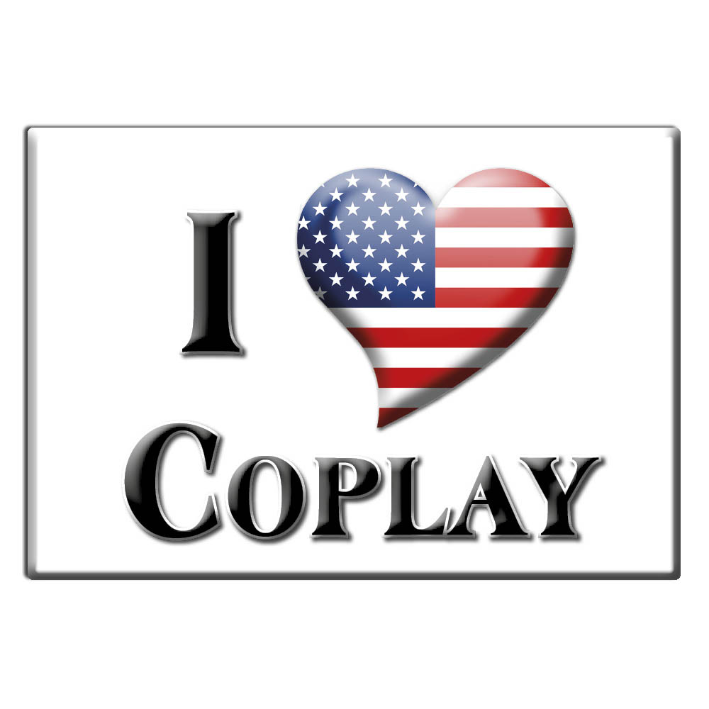 Coplay, Lehigh County, Pennsylvania - Fridge Magnet I Love Souvenir Usa - Picture 6 of 10