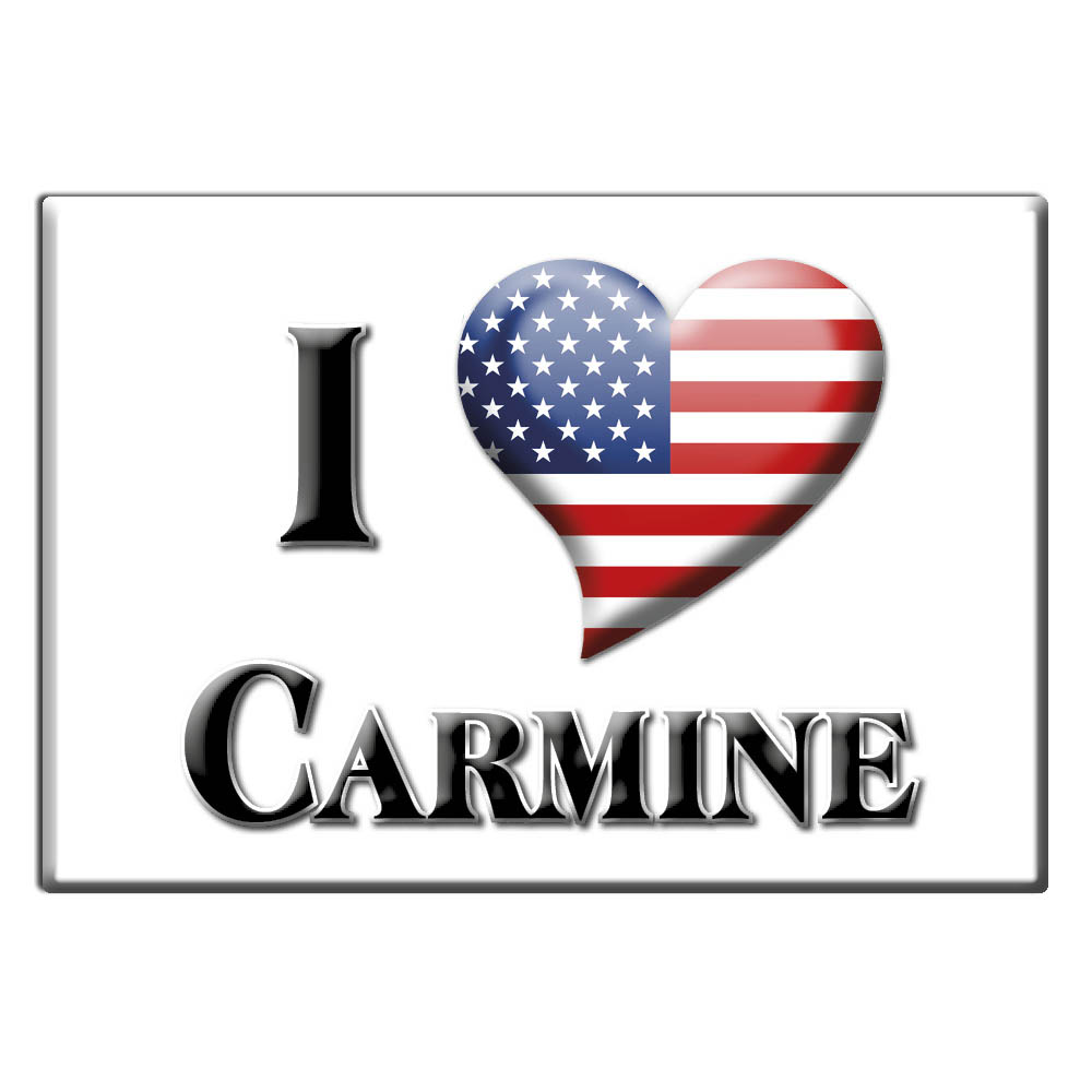 Carmine, Fayette County, Texas - Fridge Magnet I Love Souvenir Usa Gift Idea - Picture 6 of 10