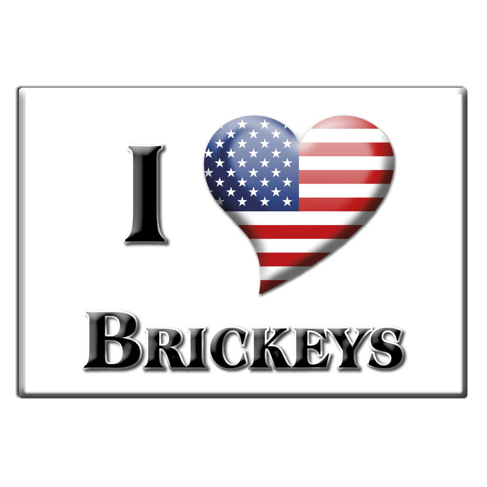 Brickeys, Lee County, Arkansas - Fridge Magnet I Love Souvenir Usa