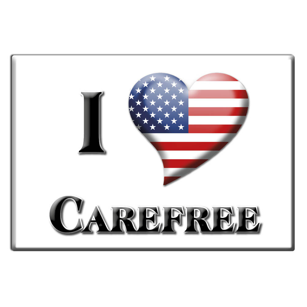 Carefree, Maricopa County, Arizona - Fridge Magnet I Love Souvenir Usa Gift - Picture 6 of 10