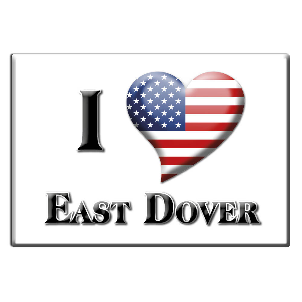 East Dover, Windham County, Vermont - Fridge Magnet I Love Souvenir Usa Gift - Picture 6 of 10