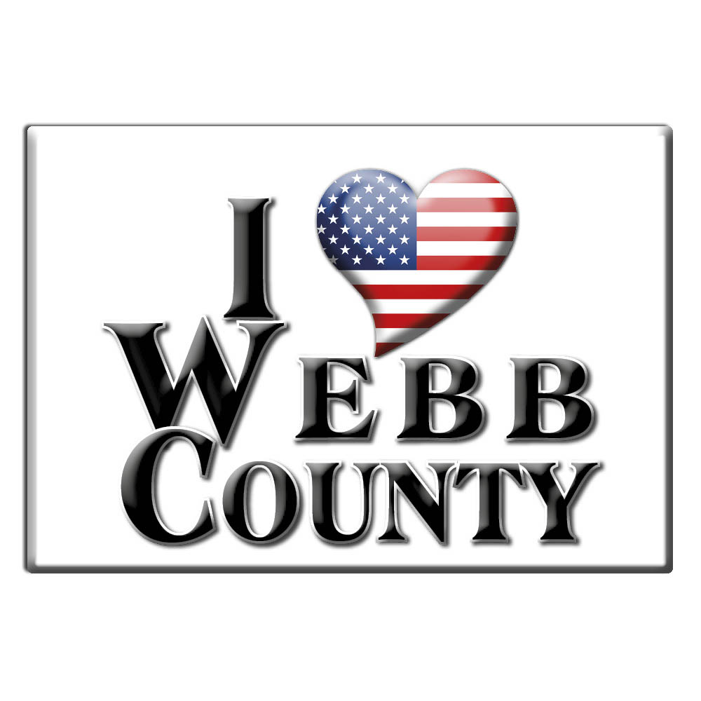 Webb County - Fridge Magnet I Love Souvenir Usa Gift Idea - Picture 6 of 10