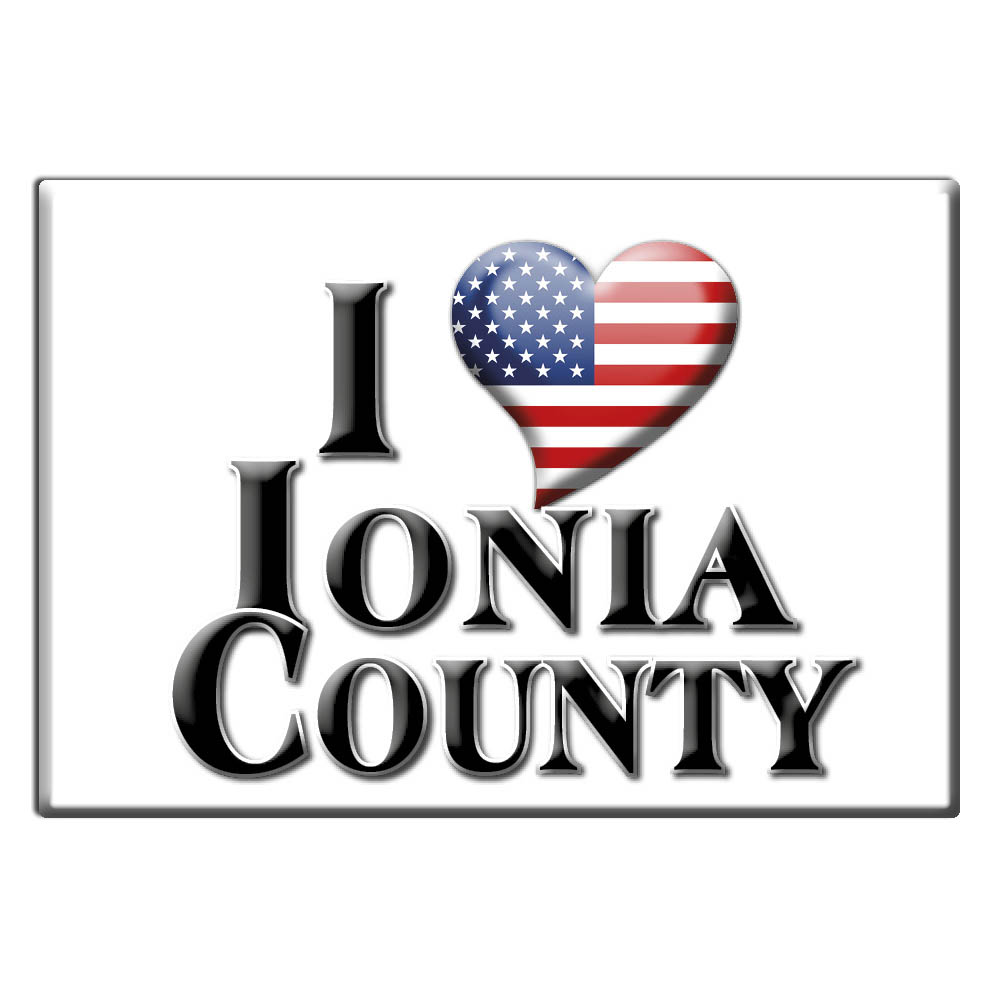 Ionia County - Fridge Magnet I Love Souvenir Usa Gift Idea - Picture 6 of 10
