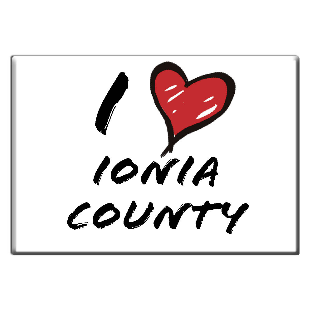 Ionia County - Fridge Magnet I Love Souvenir Usa Gift Idea - Picture 7 of 10
