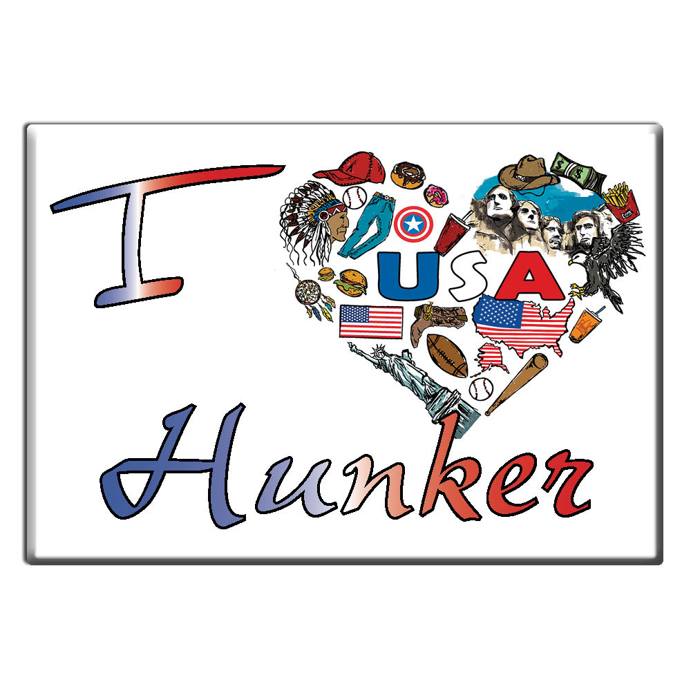 Hunker, Westmoreland County, Pennsylvania - Fridge Magnet I Love Usa - Picture 8 of 10