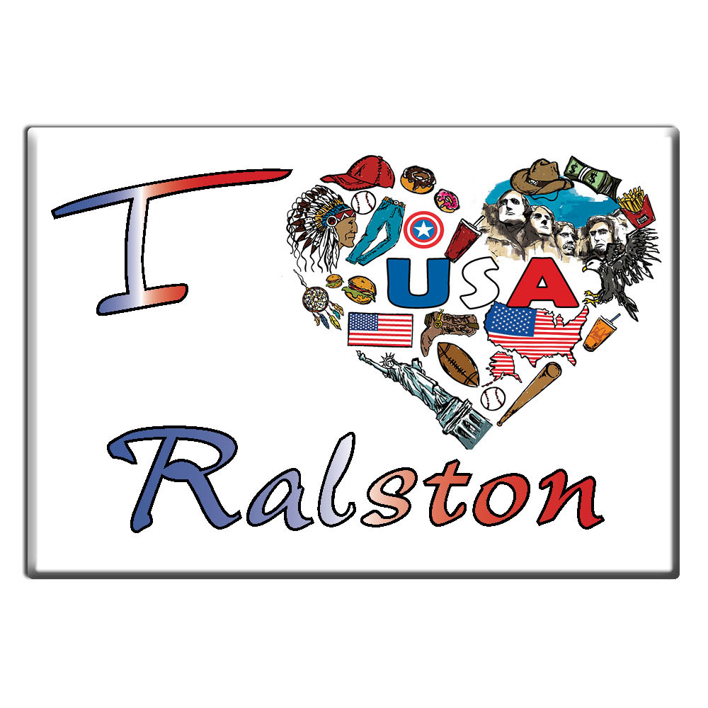 Ralston, Condado de Carroll, Iowa - Imán de nevera I Love Souvenir Idea de regalo de Estados Unidos - Imagen 8 de 10