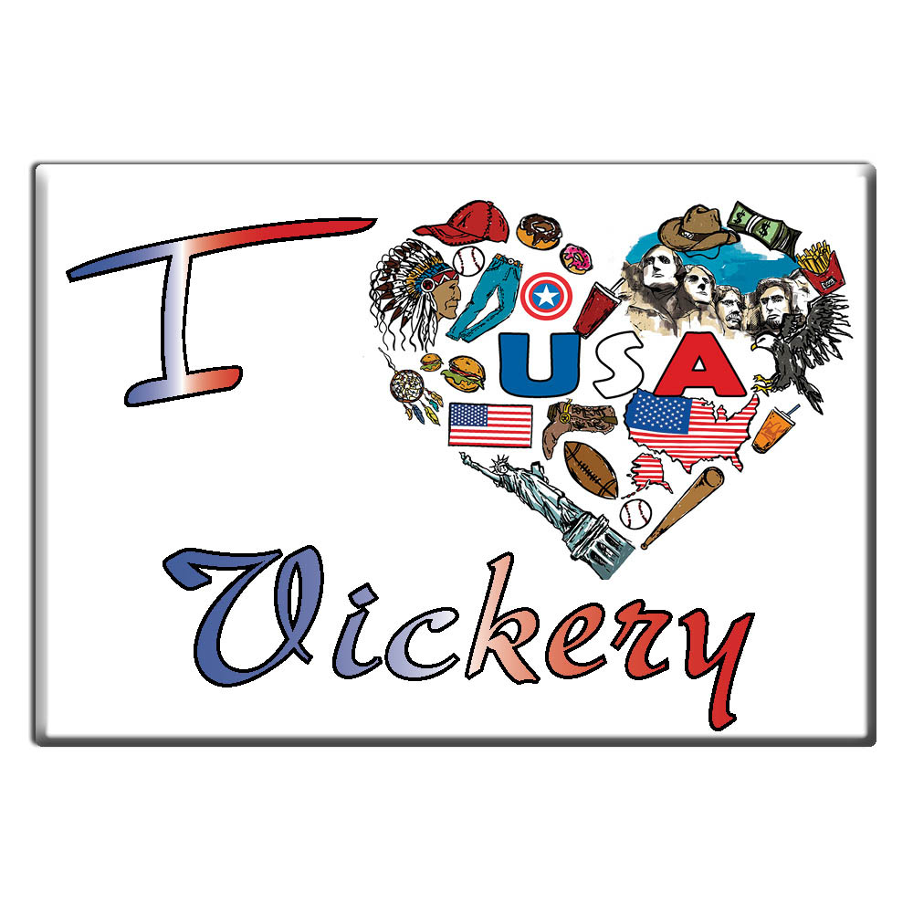 Vickery, Condado de Sandusky, Ohio - Imán de nevera I Love Souvenir Idea de regalo de Estados Unidos - Imagen 8 de 10