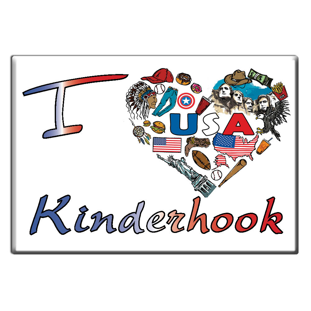 Kinderhook, Pike County, Illinois - Fridge Magnet I Love Souvenir Usa Gift - Picture 8 of 10