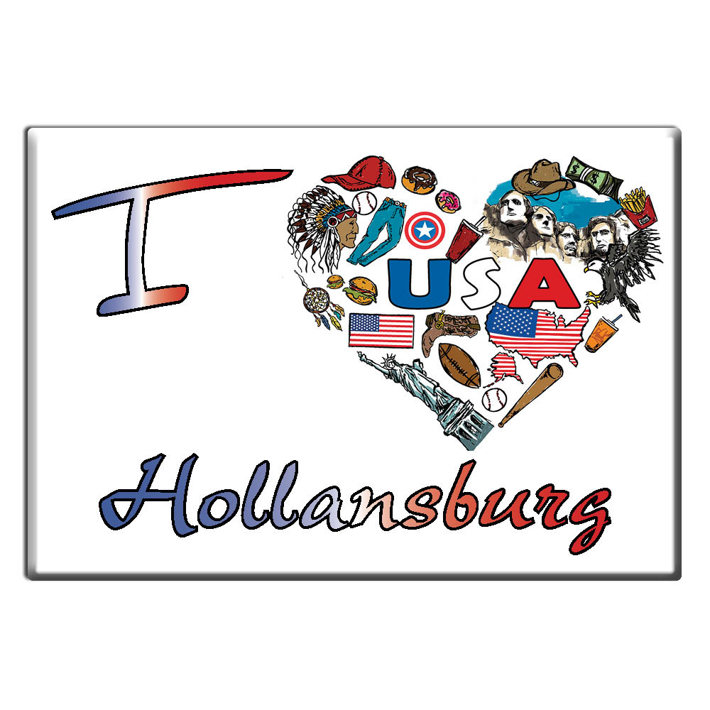 Hollansburg, Darke County, Ohio - Imán de nevera me encanta recuerdo idea de regalo de Estados Unidos - Imagen 8 de 10