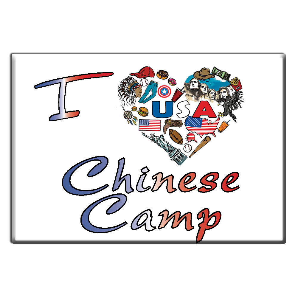 Chinese Camp, Tuolumne County, California - Fridge Magnet I Love Usa - Picture 8 of 10
