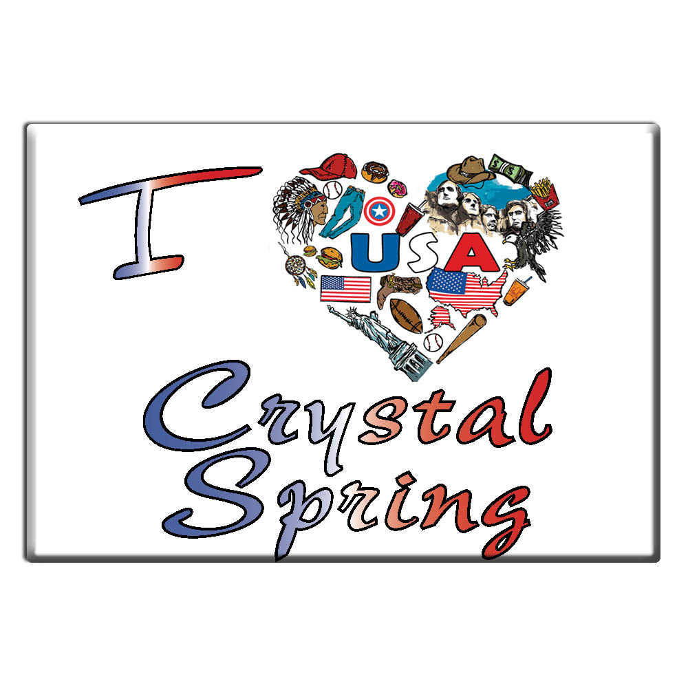 Crystal Spring, Fulton County, Pennsylvania - Fridge Magnet I Love Usa - Picture 8 of 10
