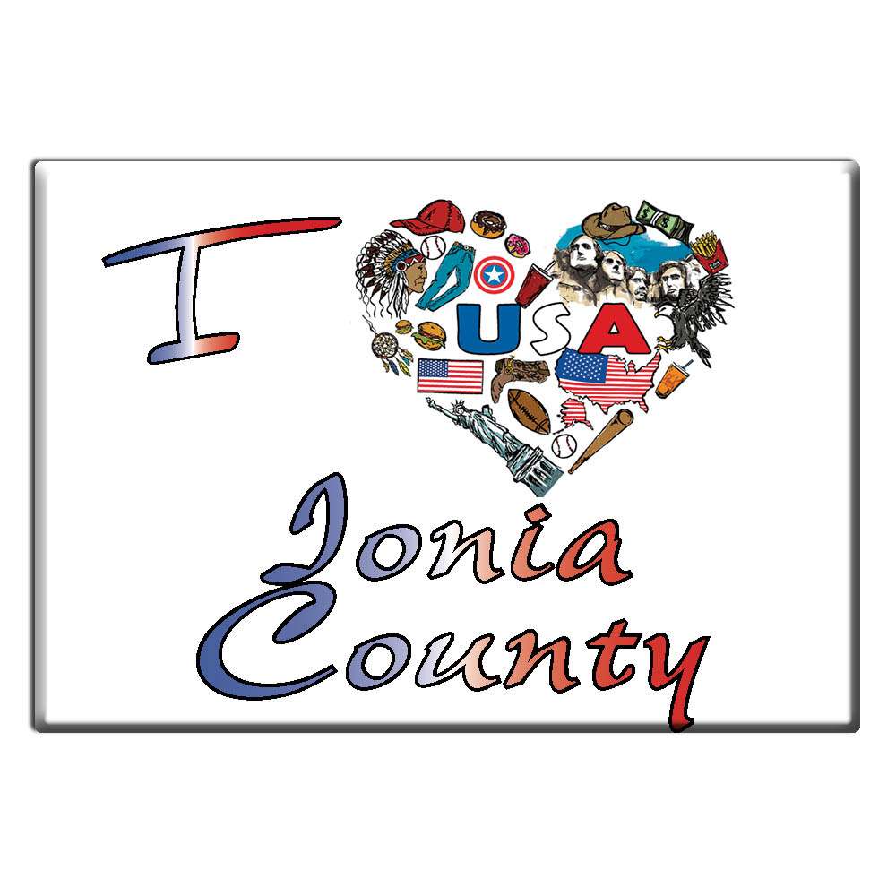 Ionia County - Fridge Magnet I Love Souvenir Usa Gift Idea - Picture 8 of 10