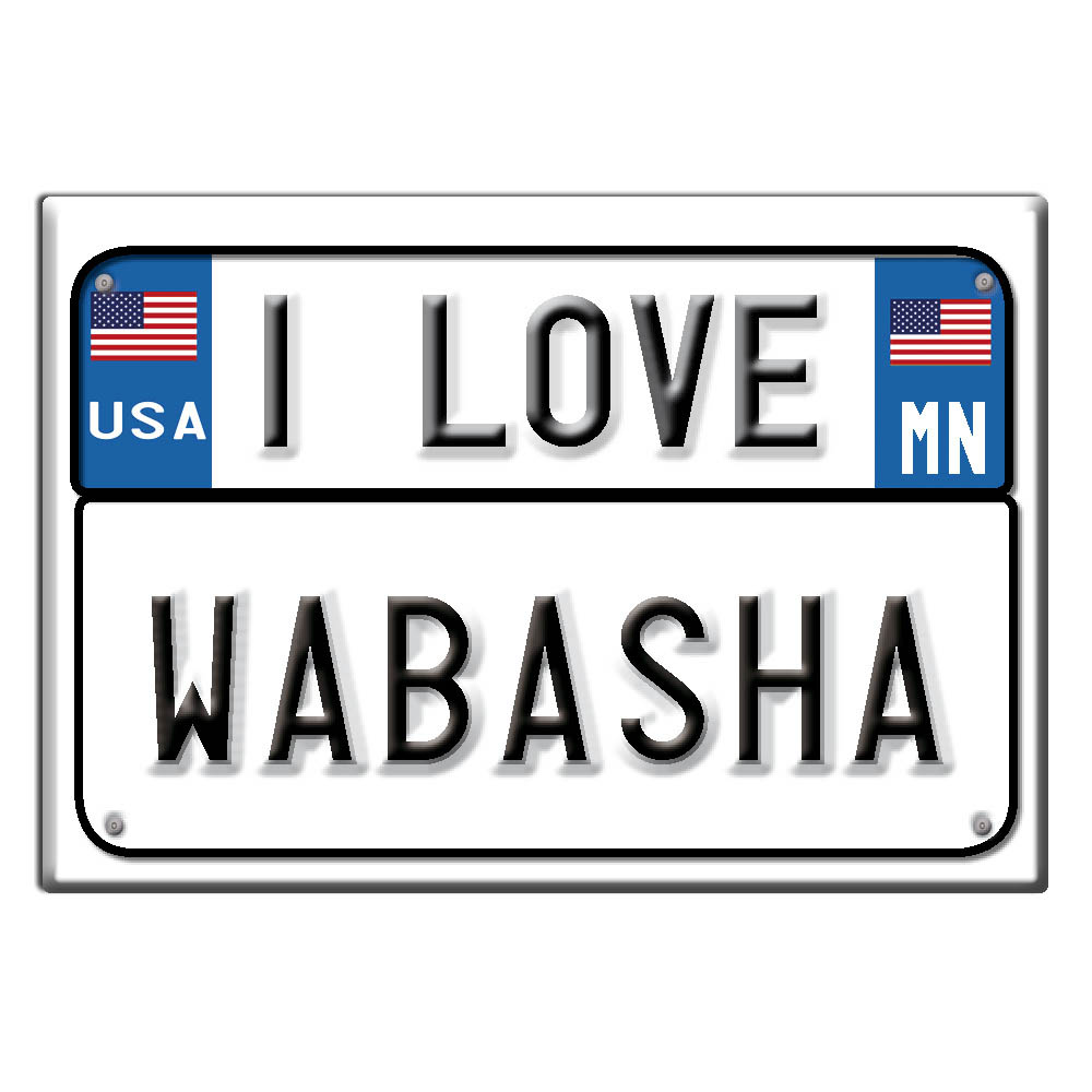 Wabasha, Wabasha County, Minnesota - Fridge Magnet I Love Souvenir Usa Gift - Picture 9 of 10