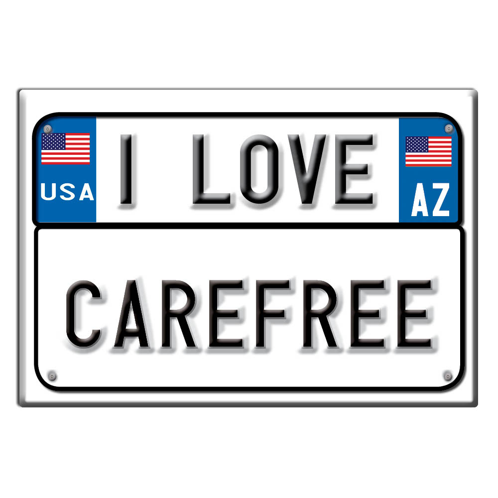 Carefree, Maricopa County, Arizona - Fridge Magnet I Love Souvenir Usa Gift - Picture 9 of 10