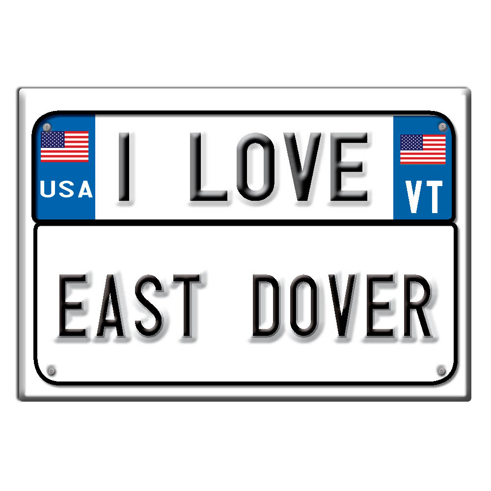 East Dover, Windham County, Vermont - Fridge Magnet I Love Souvenir Usa Gift - Picture 9 of 10