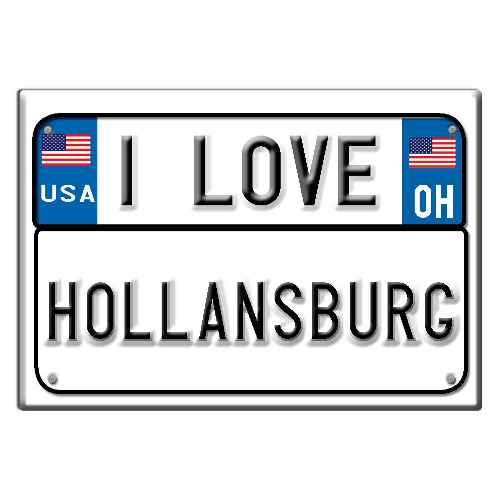 Hollansburg, Darke County, Ohio - Imán de nevera me encanta recuerdo idea de regalo de Estados Unidos - Imagen 9 de 10
