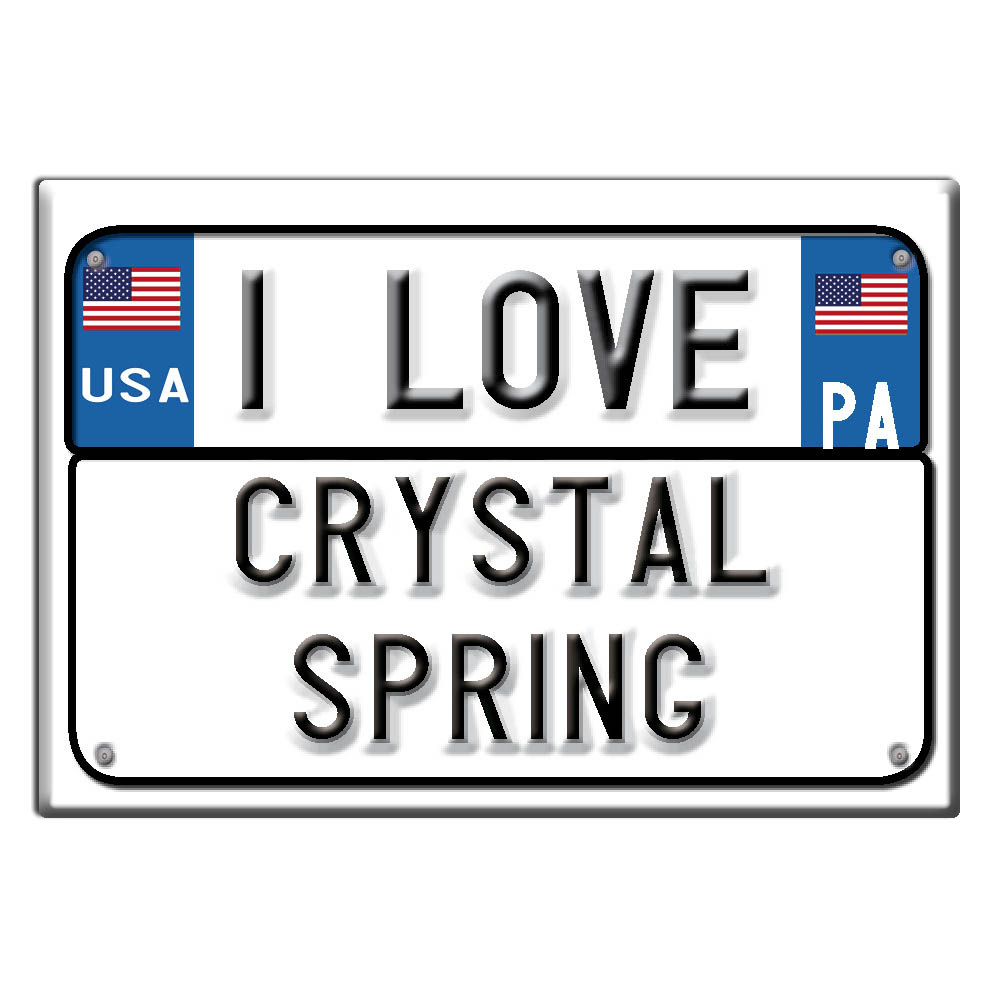 Crystal Spring, Fulton County, Pennsylvania - Fridge Magnet I Love Usa - Picture 9 of 10
