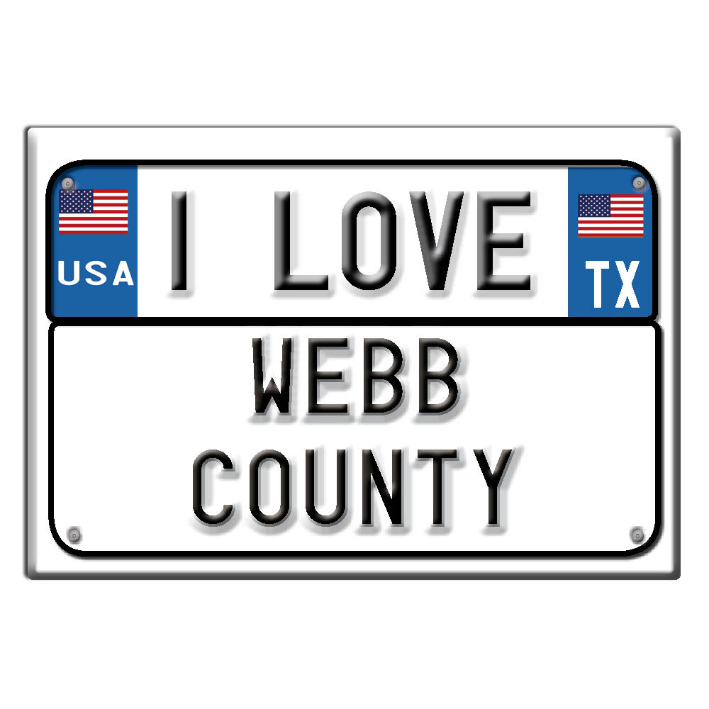 Webb County - Fridge Magnet I Love Souvenir Usa Gift Idea - Picture 9 of 10