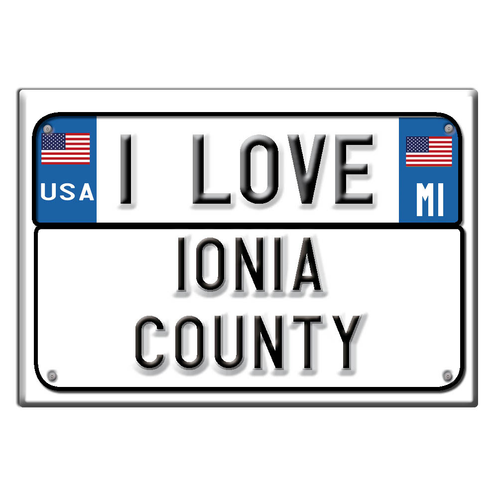 Ionia County - Fridge Magnet I Love Souvenir Usa Gift Idea - Picture 9 of 10