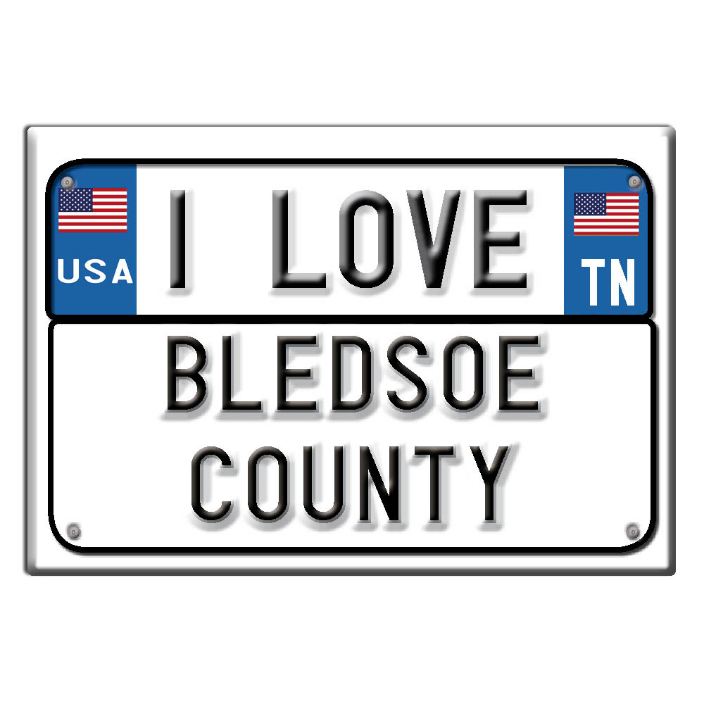 Condado de Bledsoe - Imán de nevera me encanta recuerdo idea de regalo de Estados Unidos - Imagen 9 de 10