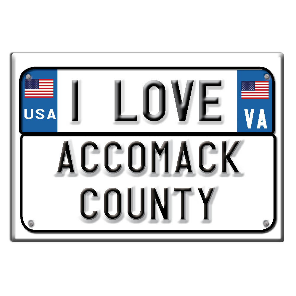 Accomack County - Imán de nevera me encanta recuerdo idea de regalo de Estados Unidos - Imagen 9 de 10