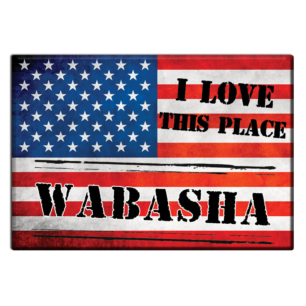 Wabasha, Wabasha County, Minnesota - Fridge Magnet I Love Souvenir Usa Gift - Picture 10 of 10