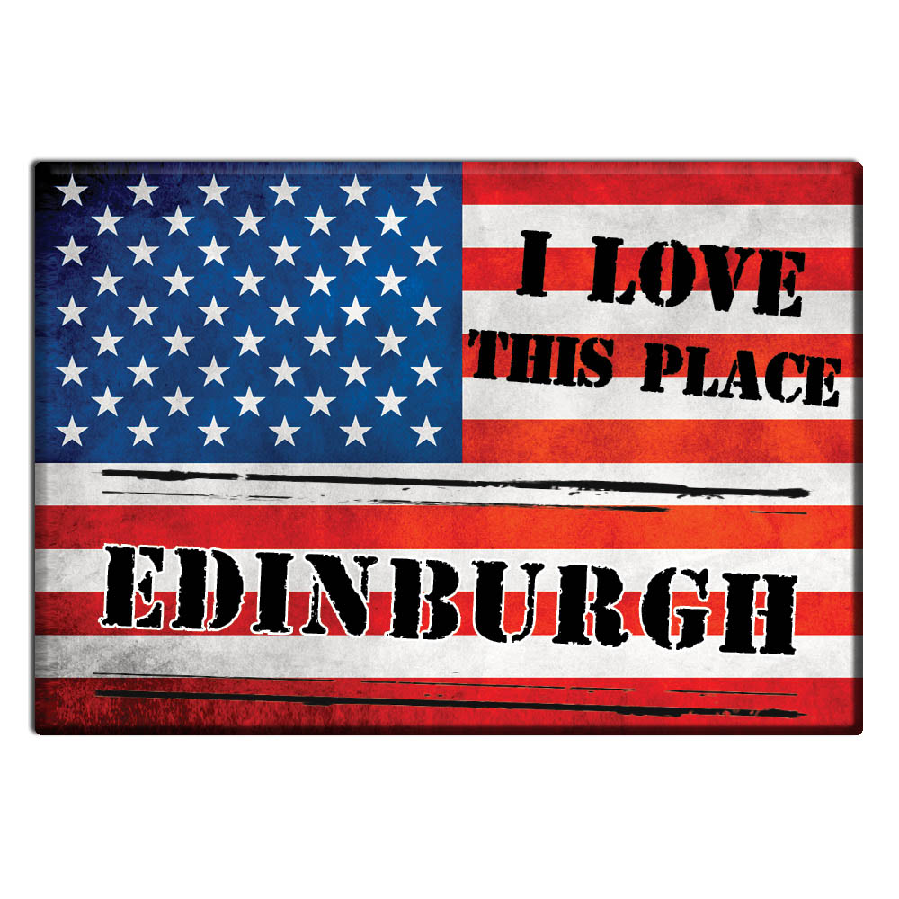 Edimburgo, Condado de Johnson, Indiana - Imán de nevera I Love Souvenir Regalo de Estados Unidos - Imagen 10 de 10