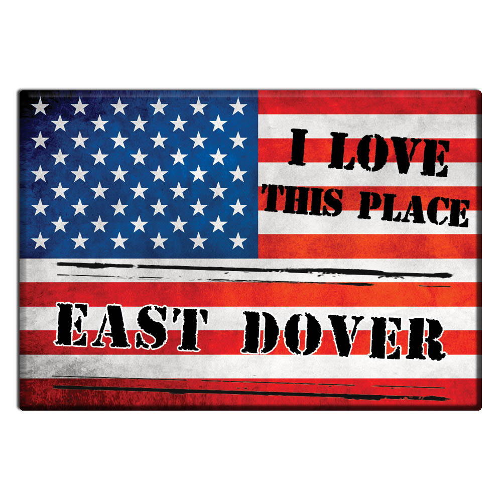 East Dover, Windham County, Vermont - Fridge Magnet I Love Souvenir Usa Gift - Picture 10 of 10