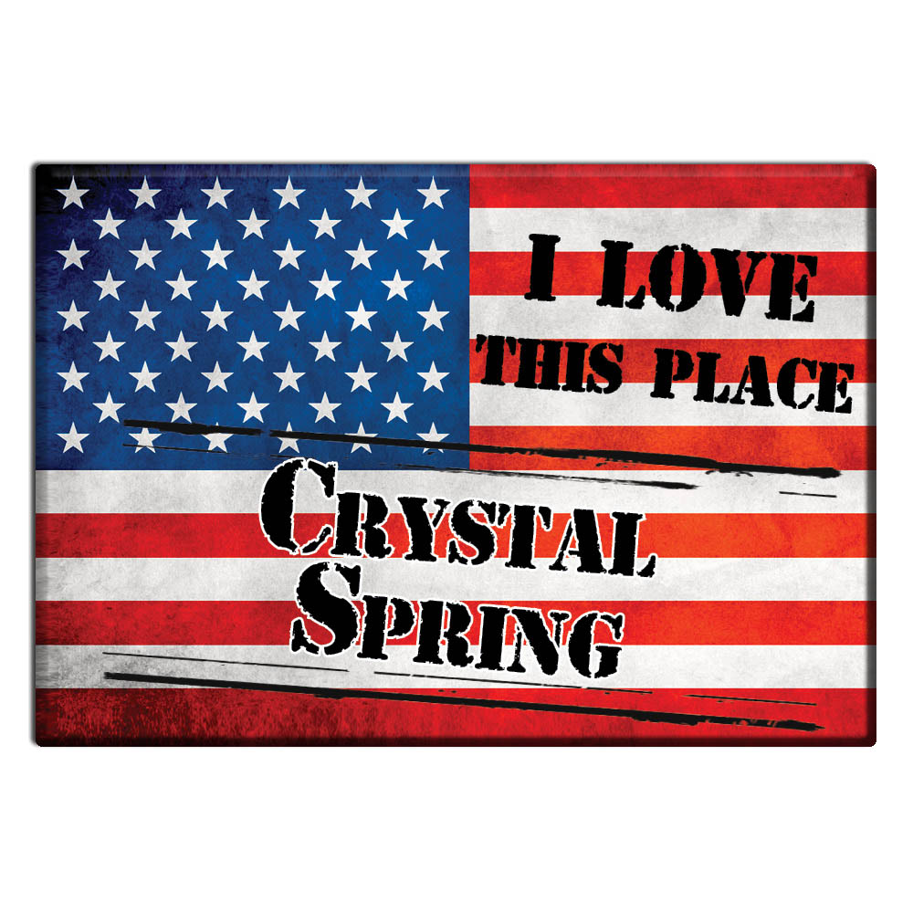 Crystal Spring, Fulton County, Pennsylvania - Fridge Magnet I Love Usa - Picture 10 of 10