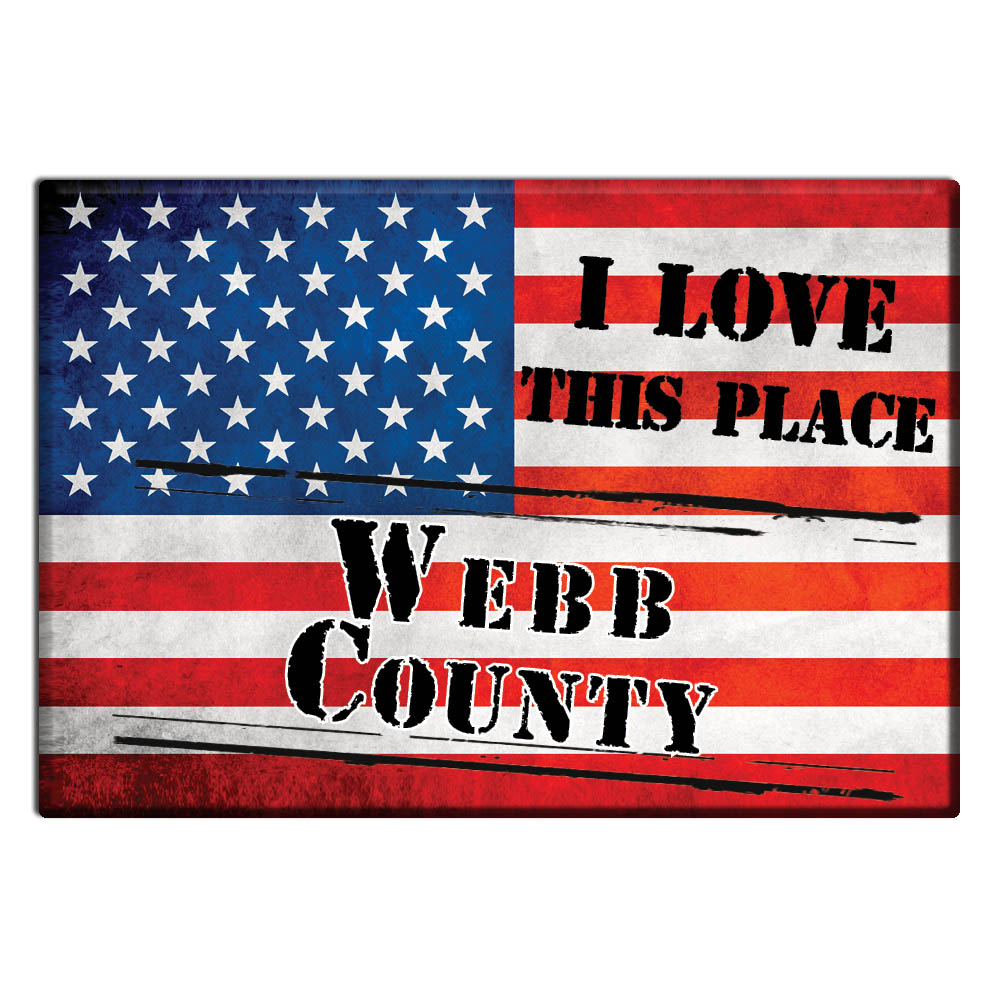 Webb County - Fridge Magnet I Love Souvenir Usa Gift Idea - Picture 10 of 10